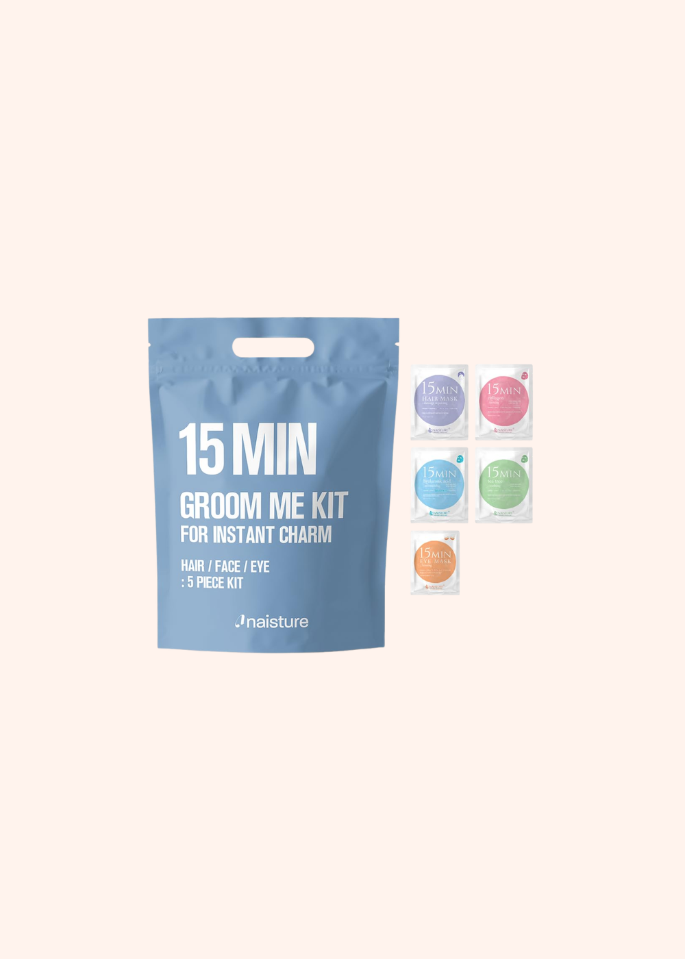 15 Min Groom Me Kit Skincare Gift Set for Men – All-in-One Bundle with Hair