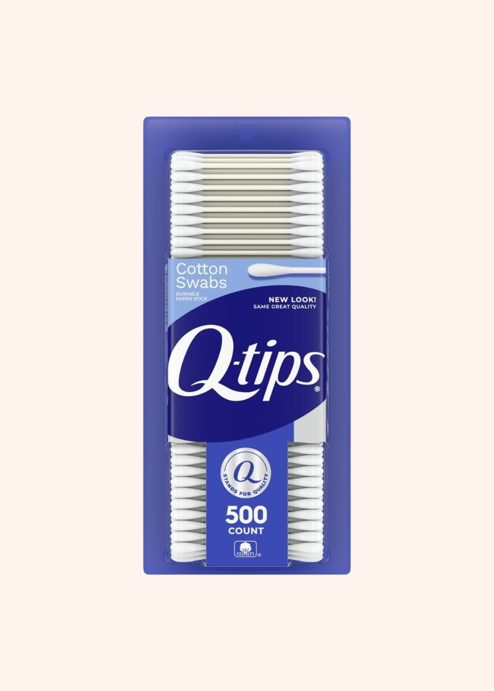 Q-tips Cotton Swabs, Original, For Home, First Aid and Beauty, 100% Cotton, 500 Count