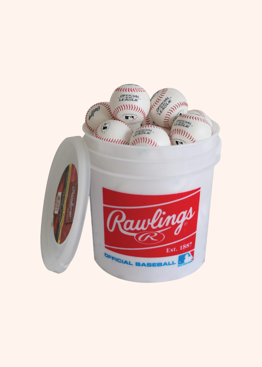 Rawlings | Official League Recreational Use Practice Baseballs | Youth/8U | OLB3 | Bucket | 24 Count